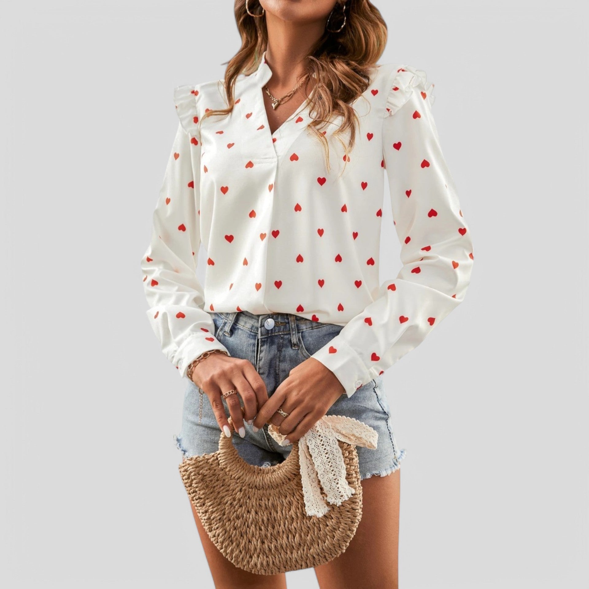 Sophia™ – Fresh Long Sleeve Collared Blouse