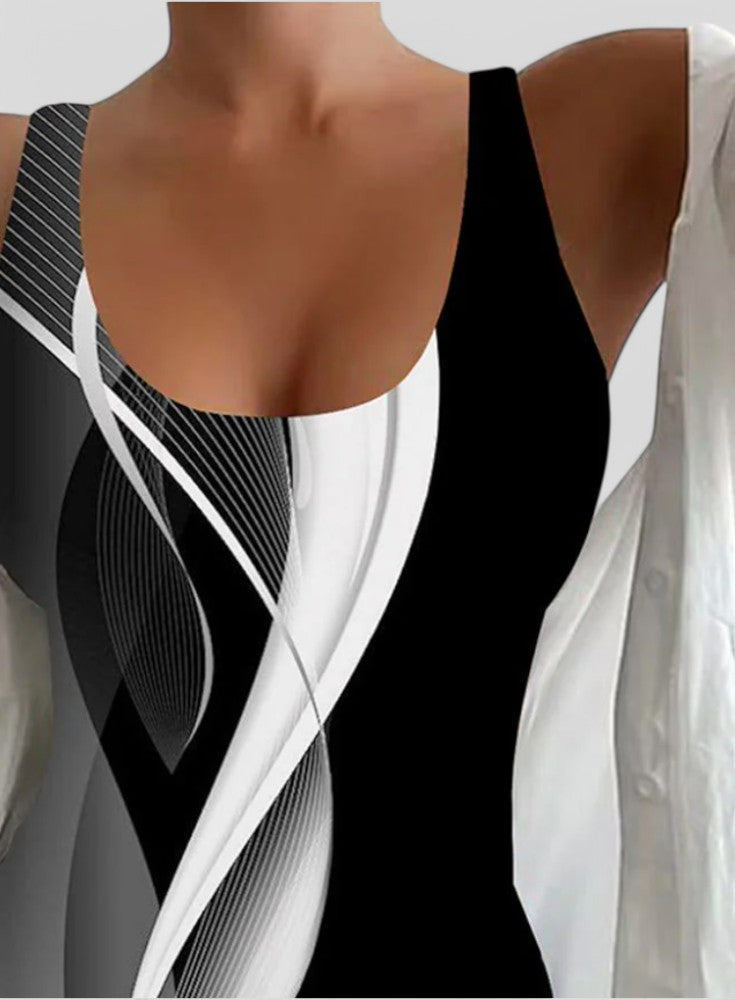 Sophia™ – Printed Sleeveless Swimwear