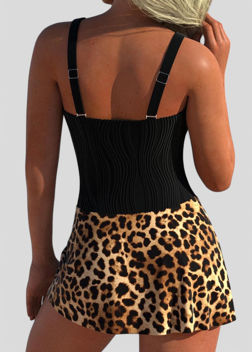 Isla™ – Wild Leopard Print Swimdress