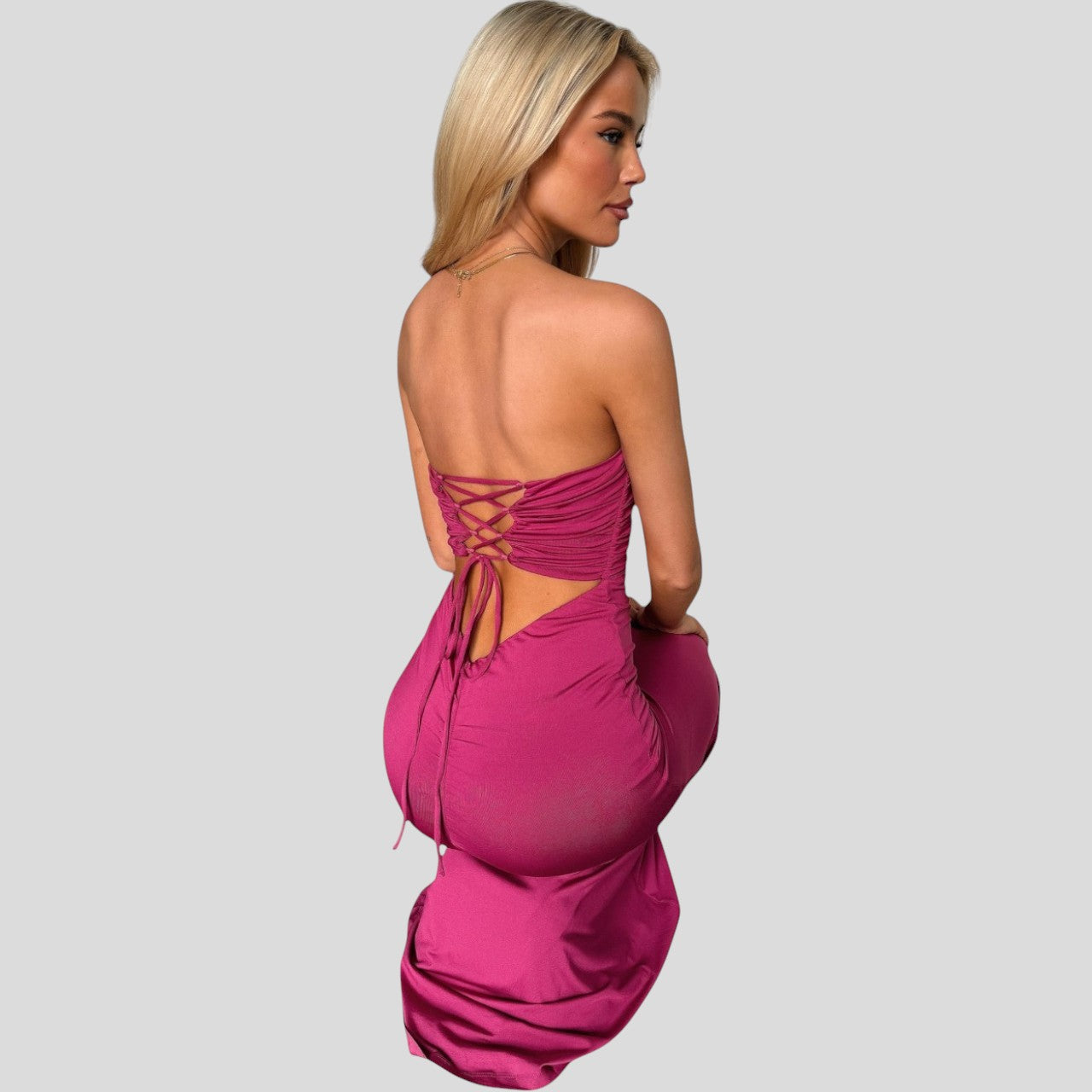 Valerie™ - Burgundy Dress